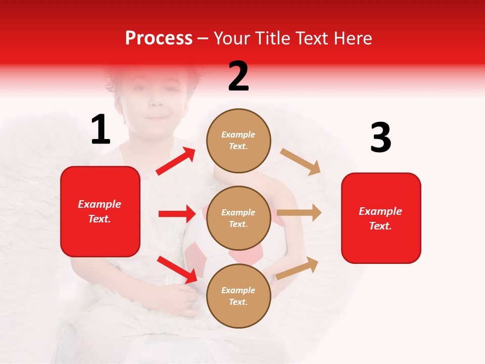 Child Wings Boy PowerPoint Template