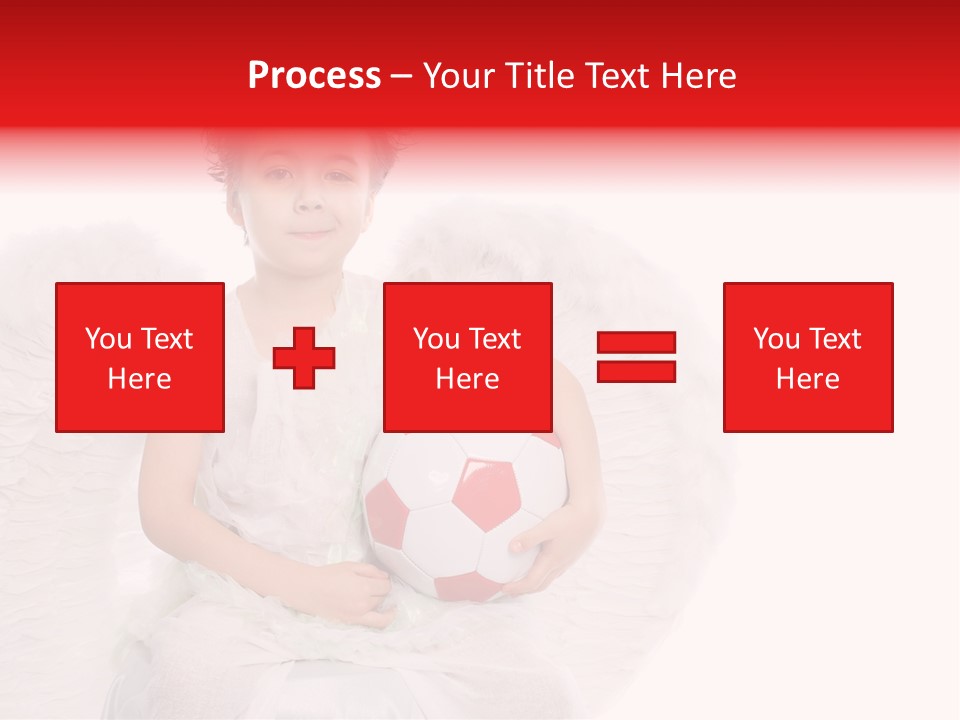 Child Wings Boy PowerPoint Template