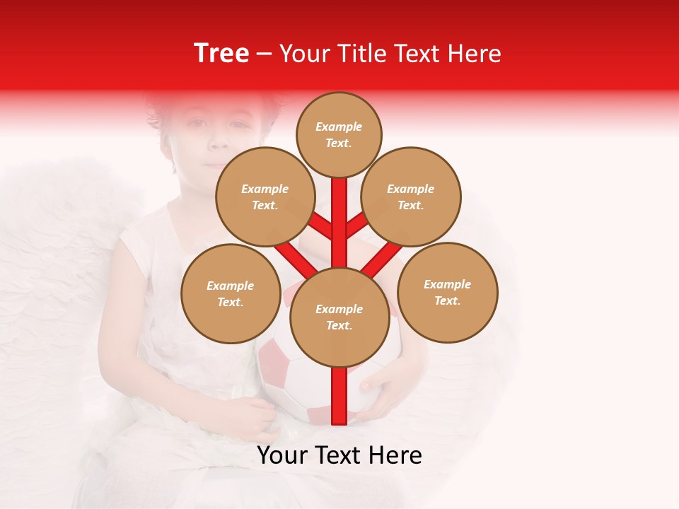 Child Wings Boy PowerPoint Template