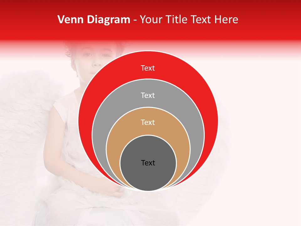 Child Wings Boy PowerPoint Template