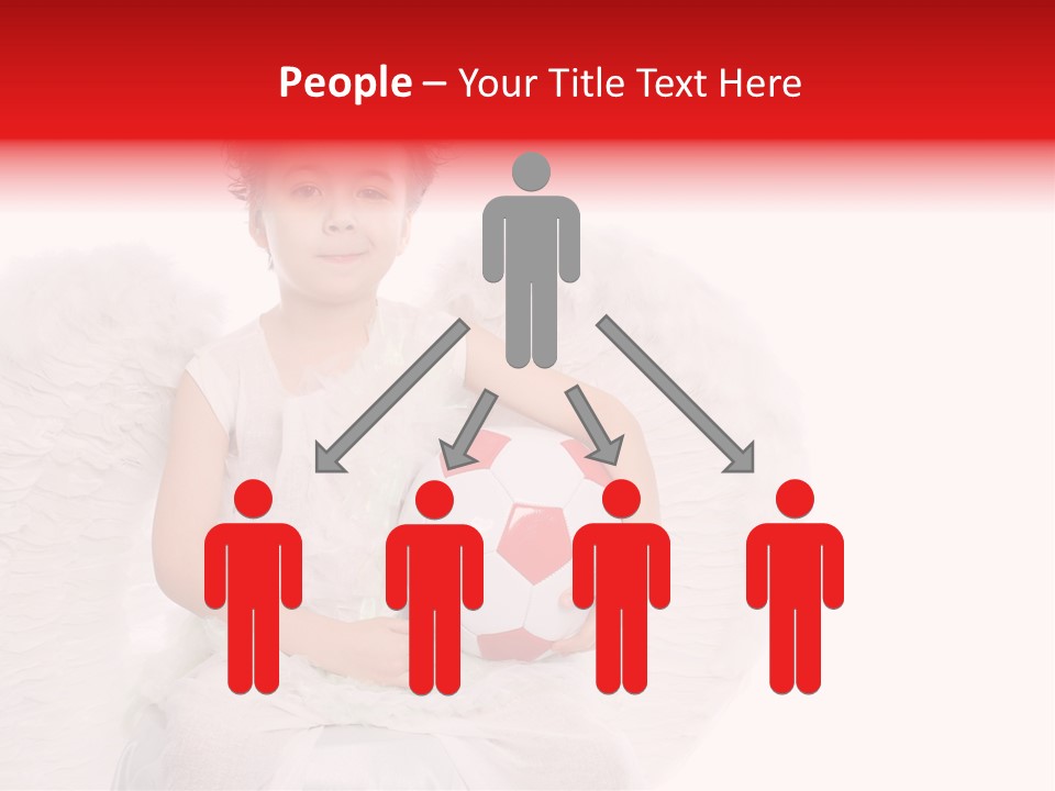 Child Wings Boy PowerPoint Template