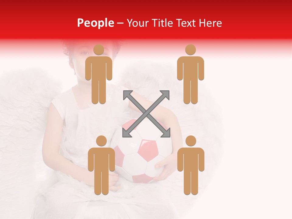 Child Wings Boy PowerPoint Template