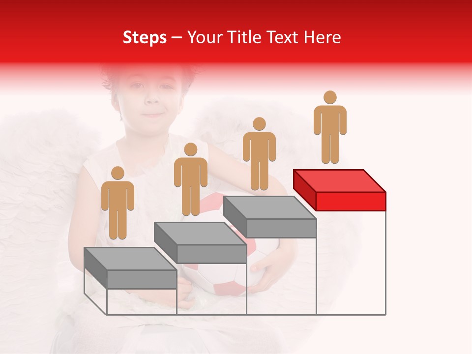 Child Wings Boy PowerPoint Template