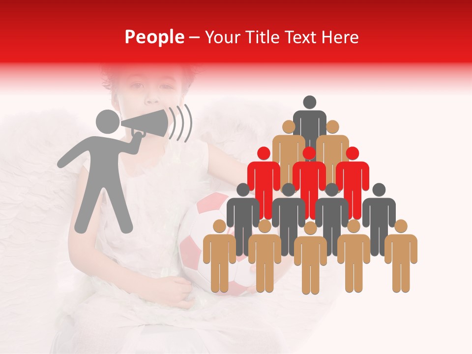 Child Wings Boy PowerPoint Template