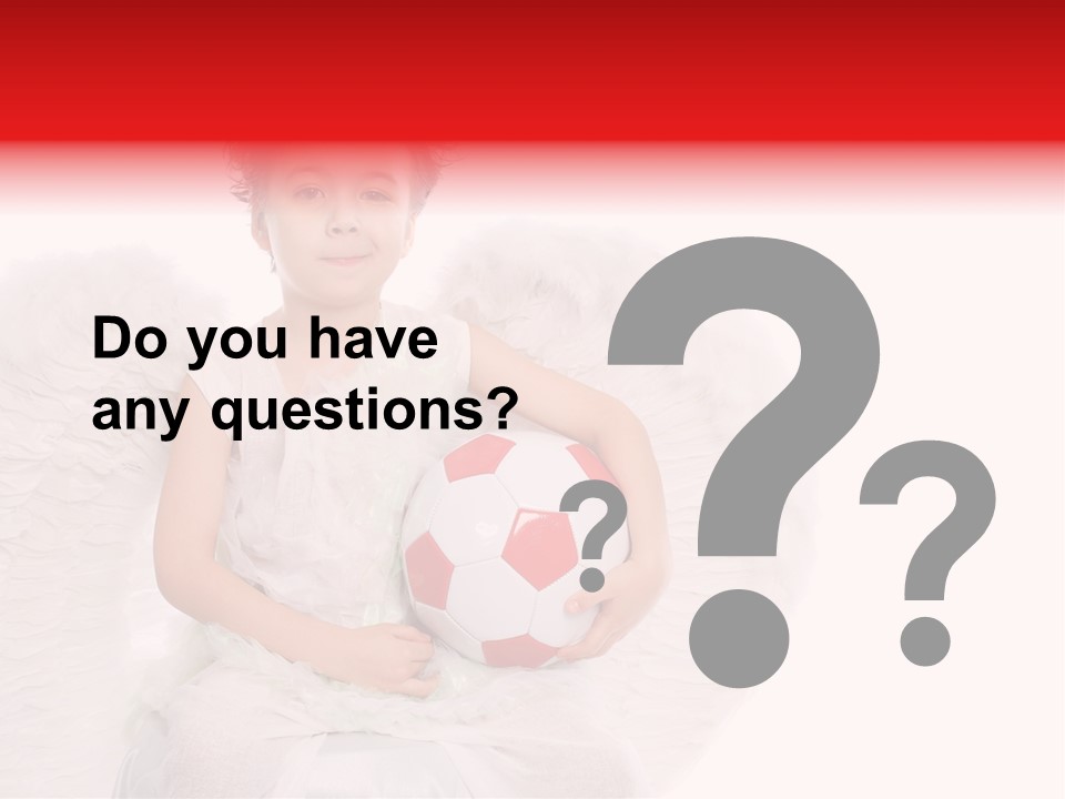 Child Wings Boy PowerPoint Template