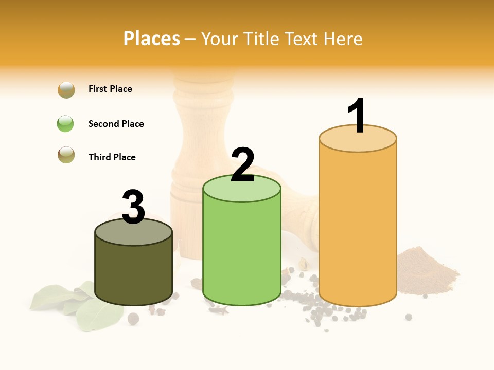 Flavor Seasoning Cardamome PowerPoint Template