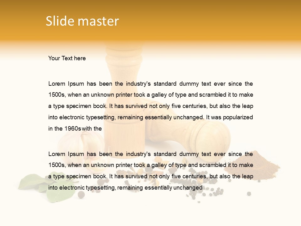 Flavor Seasoning Cardamome PowerPoint Template