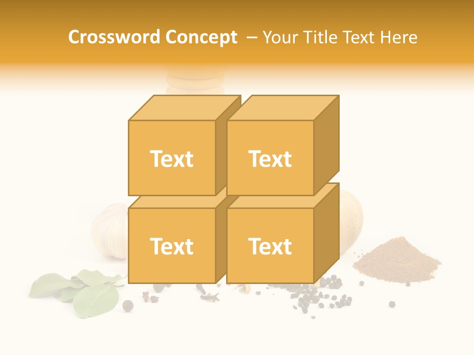 Flavor Seasoning Cardamome PowerPoint Template