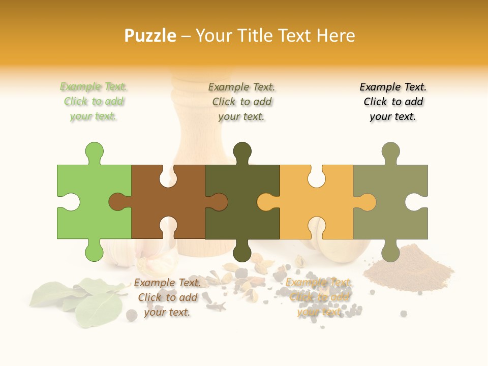 Flavor Seasoning Cardamome PowerPoint Template