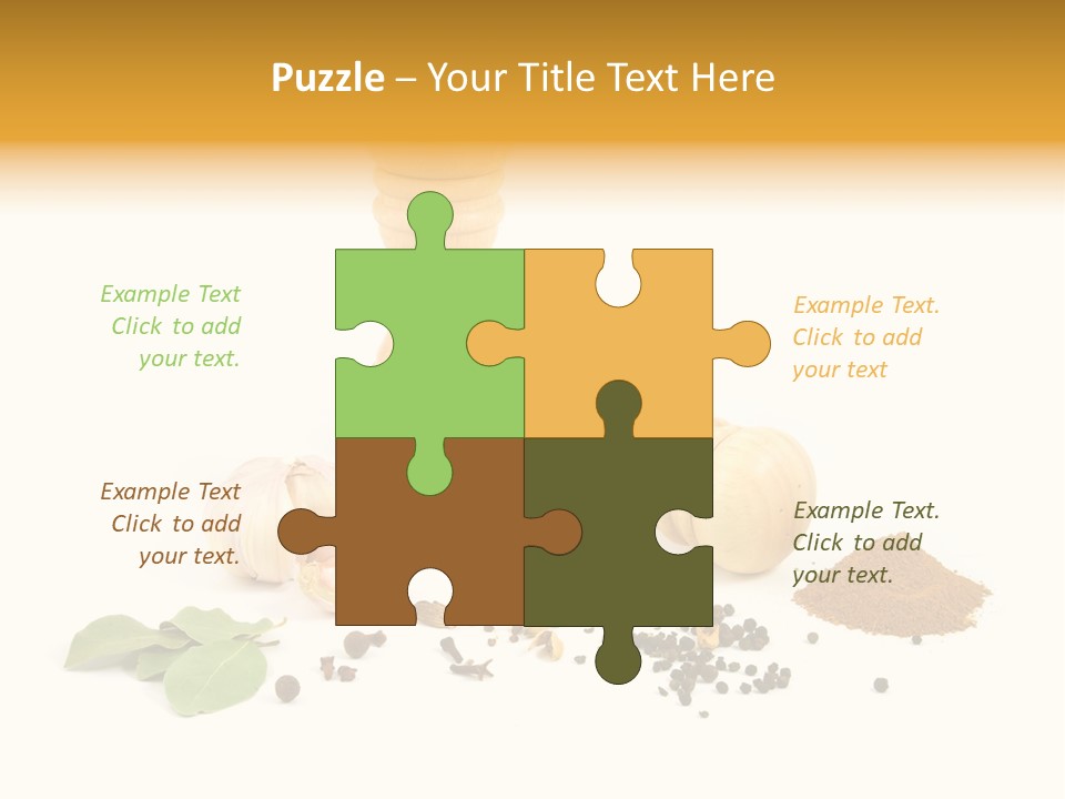 Flavor Seasoning Cardamome PowerPoint Template