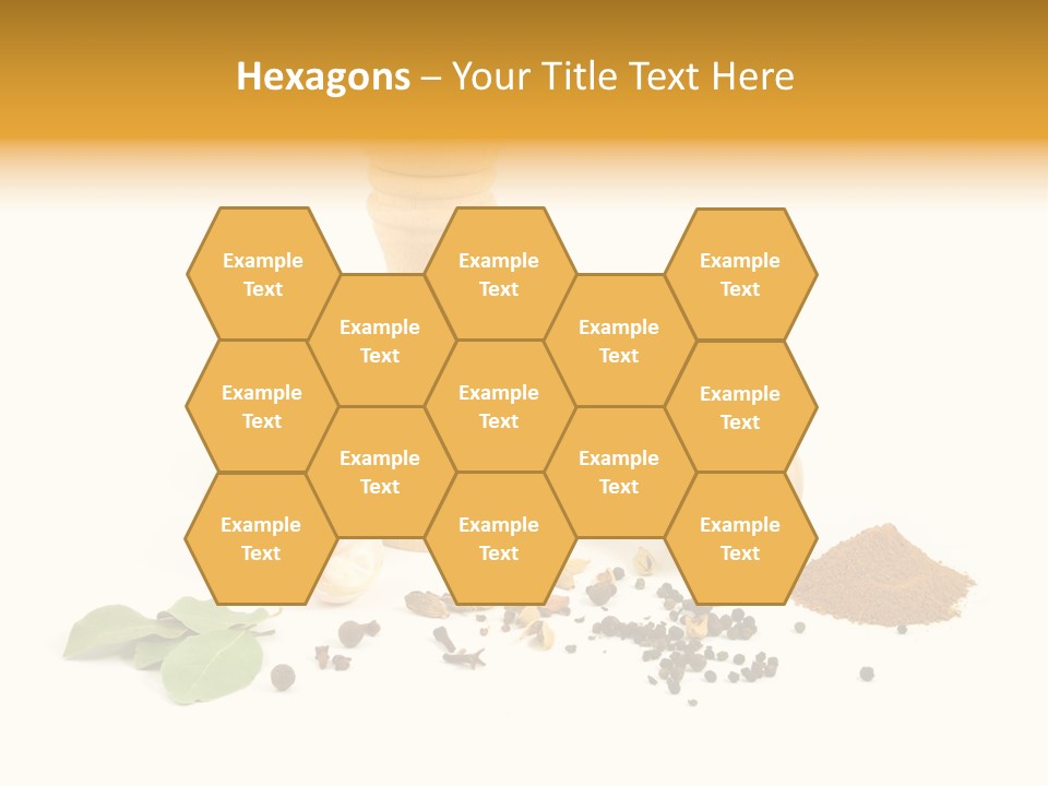 Flavor Seasoning Cardamome PowerPoint Template