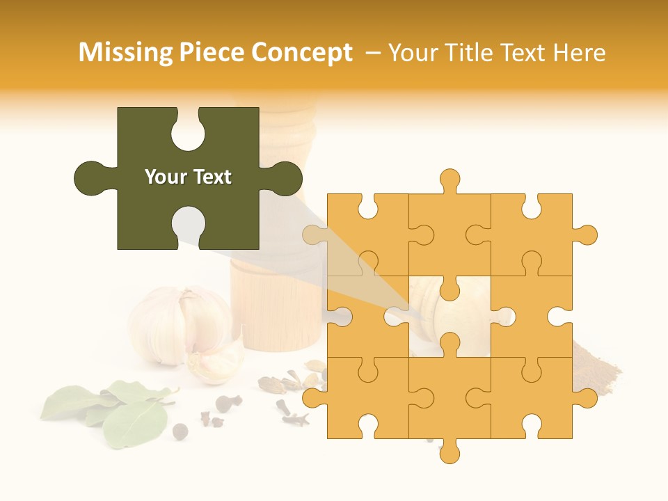 Flavor Seasoning Cardamome PowerPoint Template