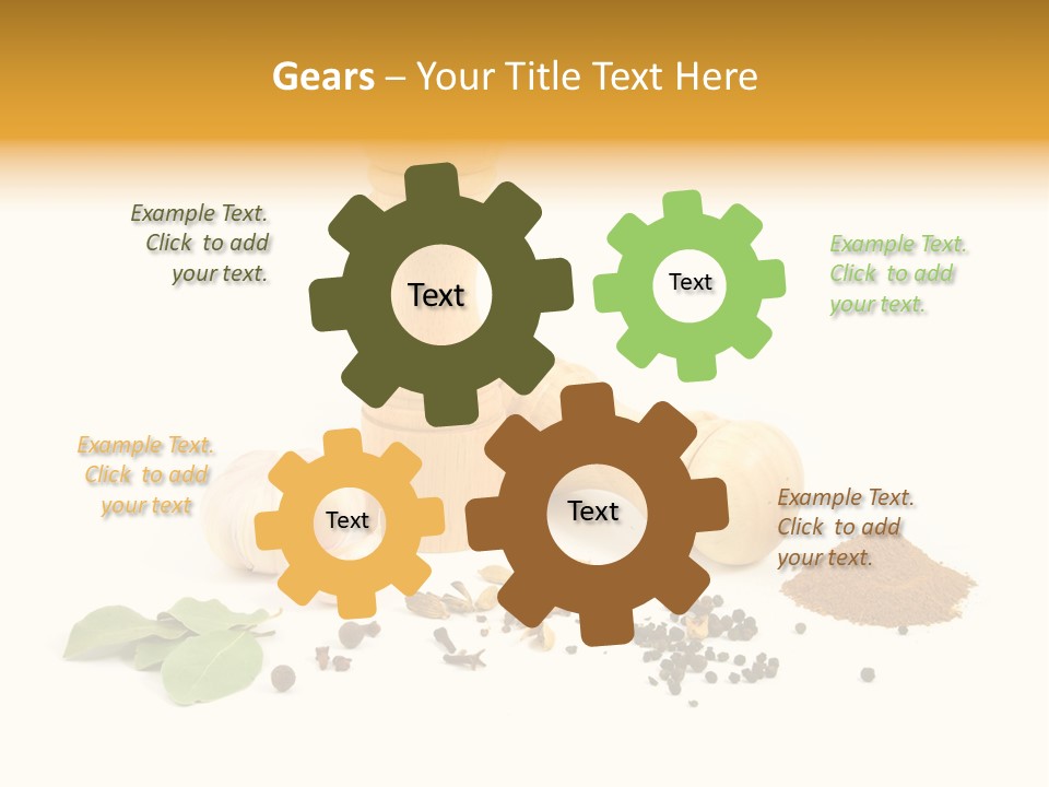 Flavor Seasoning Cardamome PowerPoint Template