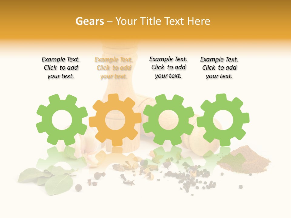 Flavor Seasoning Cardamome PowerPoint Template