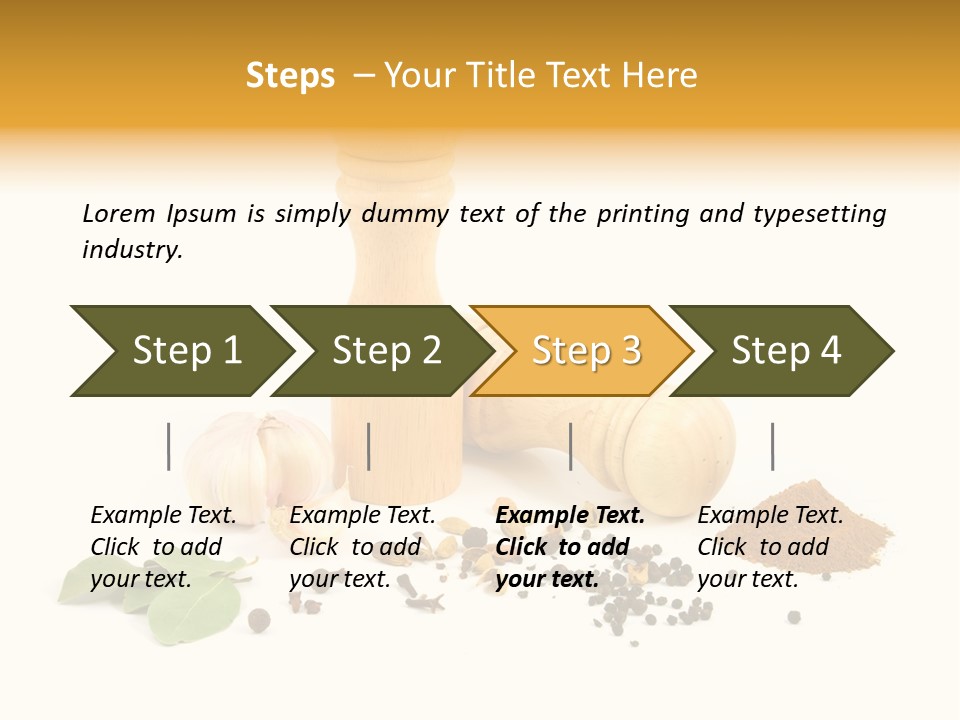 Flavor Seasoning Cardamome PowerPoint Template