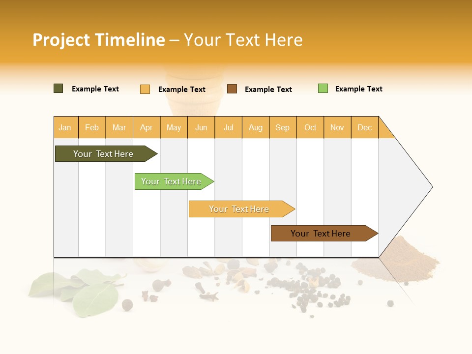 Flavor Seasoning Cardamome PowerPoint Template
