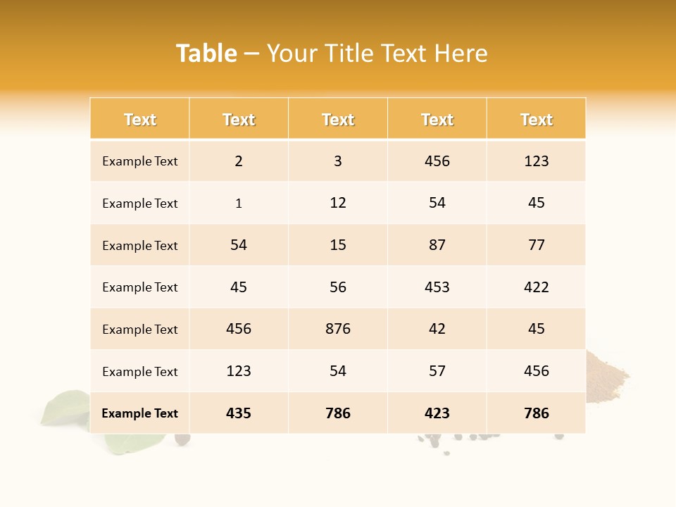 Flavor Seasoning Cardamome PowerPoint Template