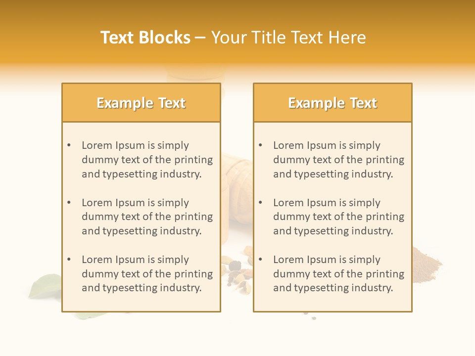 Flavor Seasoning Cardamome PowerPoint Template