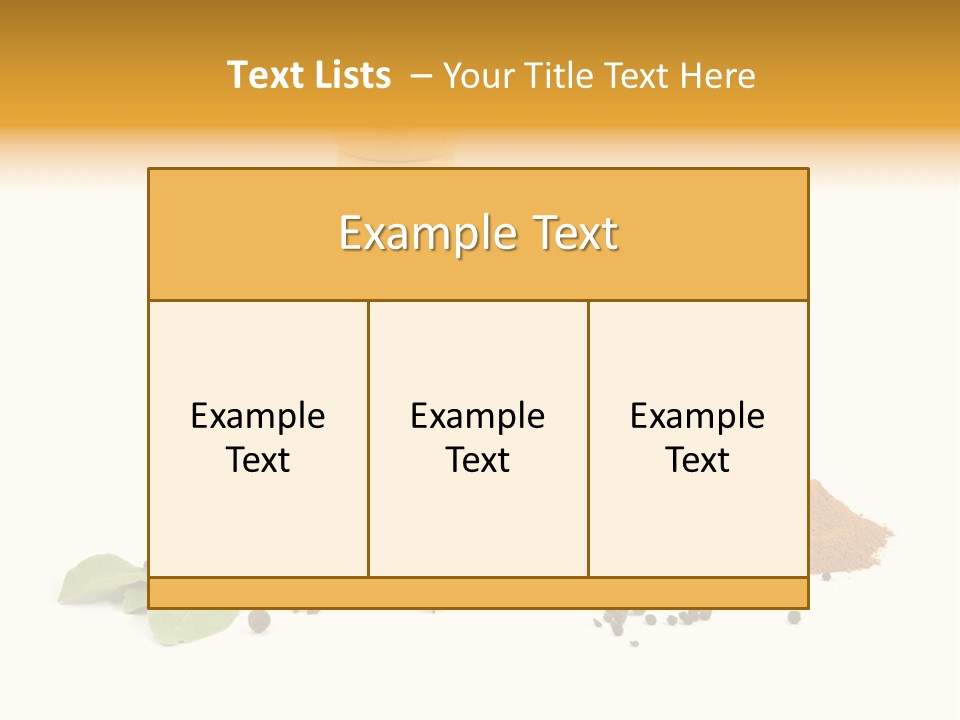 Flavor Seasoning Cardamome PowerPoint Template
