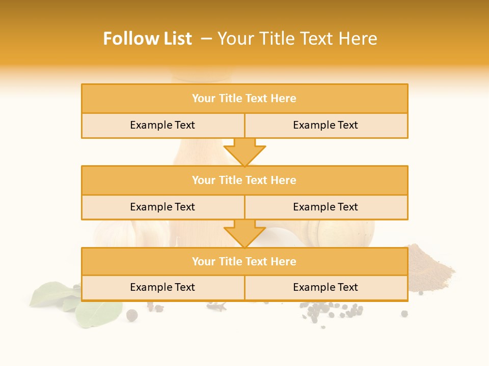Flavor Seasoning Cardamome PowerPoint Template