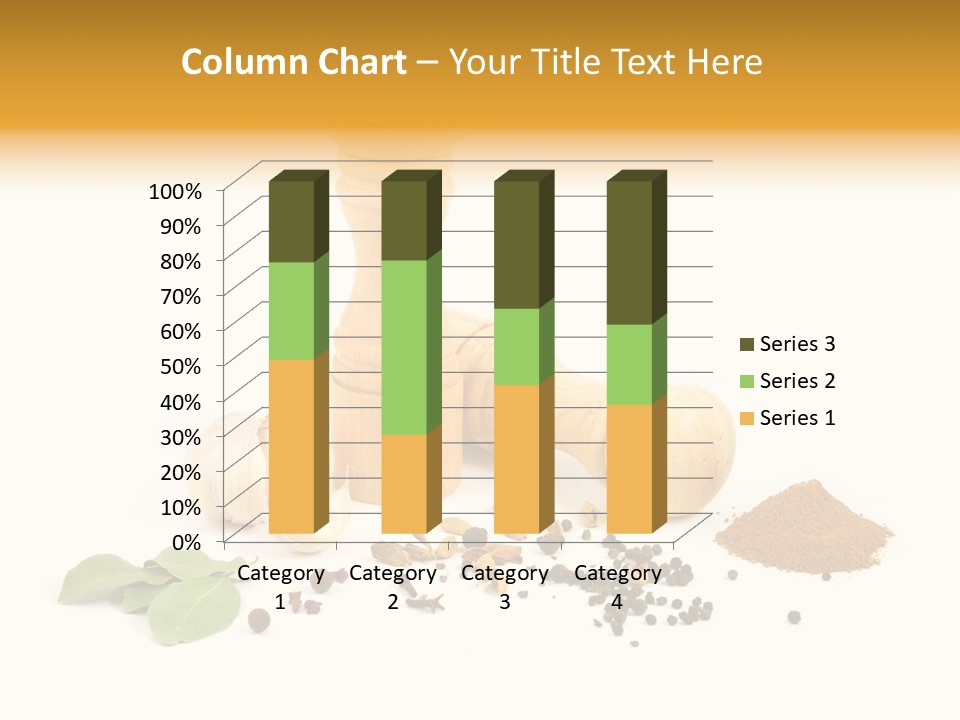 Flavor Seasoning Cardamome PowerPoint Template