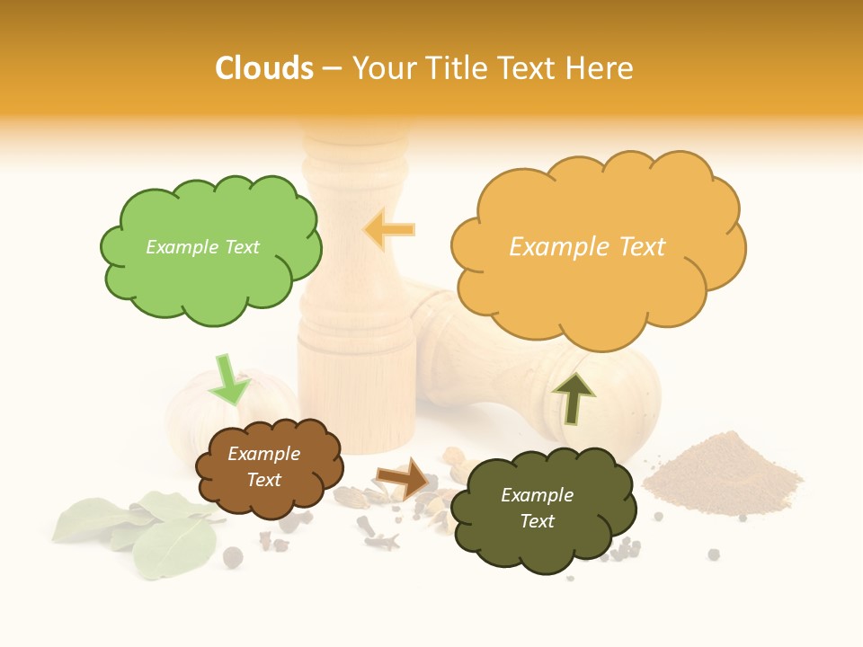 Flavor Seasoning Cardamome PowerPoint Template