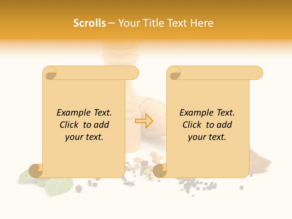 Flavor Seasoning Cardamome PowerPoint Template