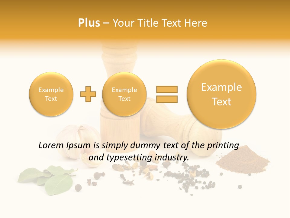 Flavor Seasoning Cardamome PowerPoint Template