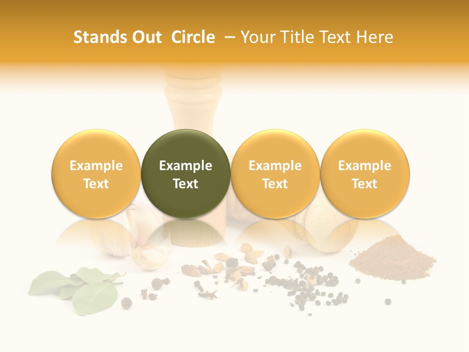 Flavor Seasoning Cardamome PowerPoint Template