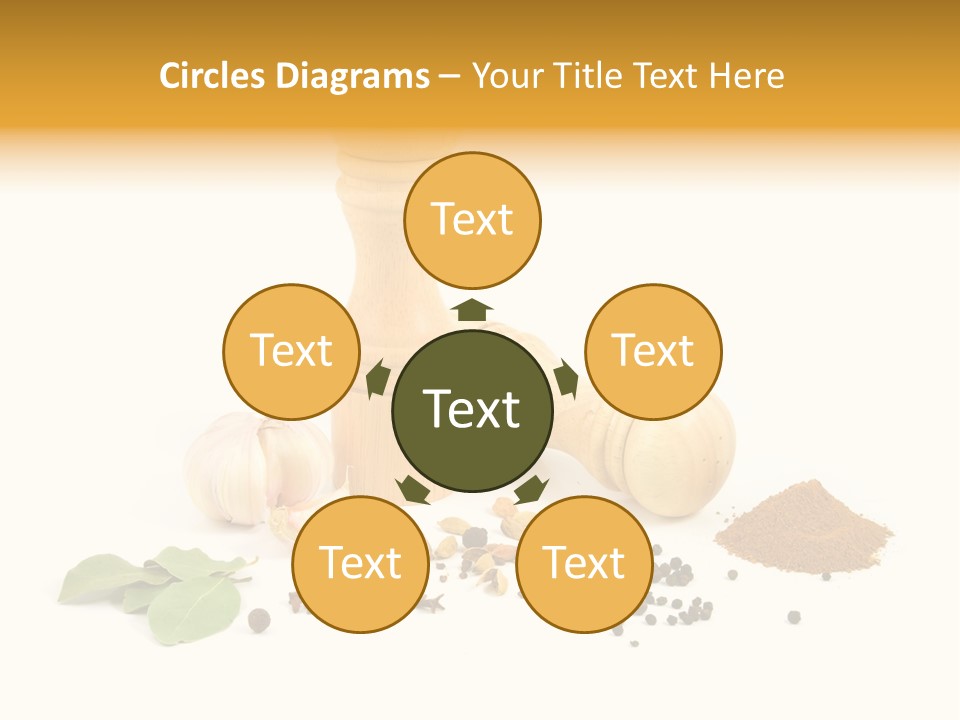 Flavor Seasoning Cardamome PowerPoint Template