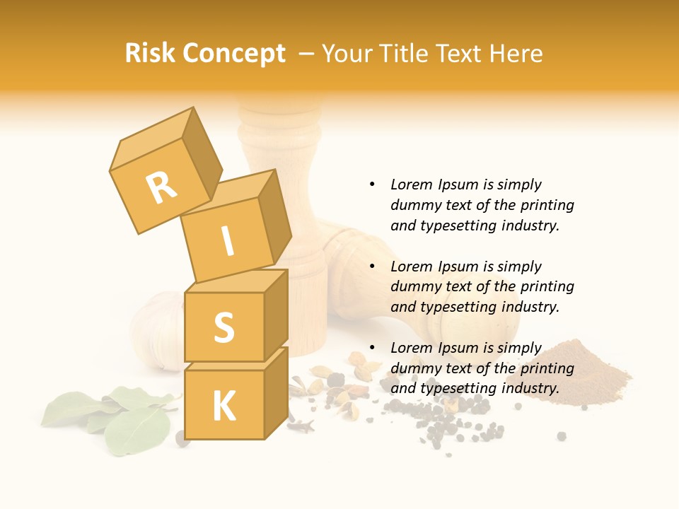 Flavor Seasoning Cardamome PowerPoint Template