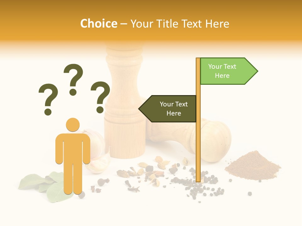 Flavor Seasoning Cardamome PowerPoint Template