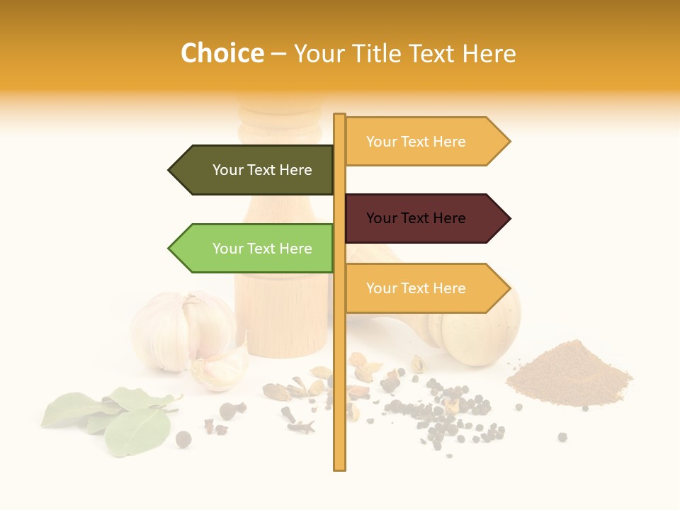 Flavor Seasoning Cardamome PowerPoint Template