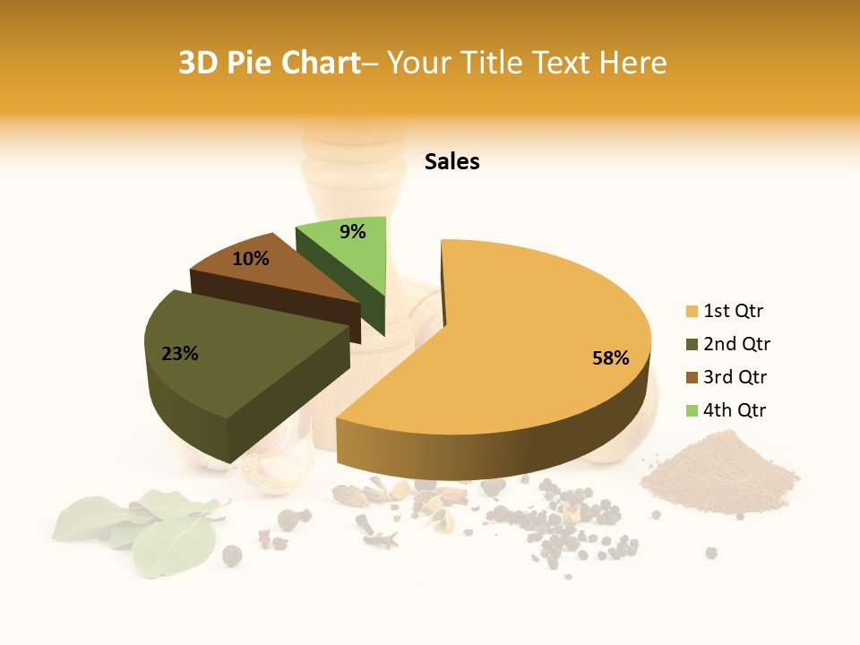 Flavor Seasoning Cardamome PowerPoint Template