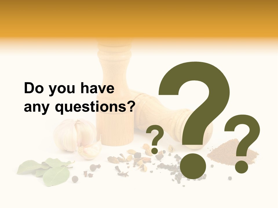 Flavor Seasoning Cardamome PowerPoint Template