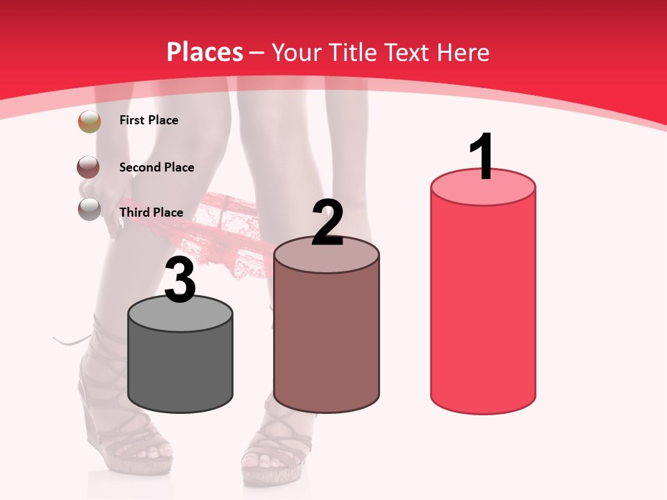 Shoes White Female PowerPoint Template