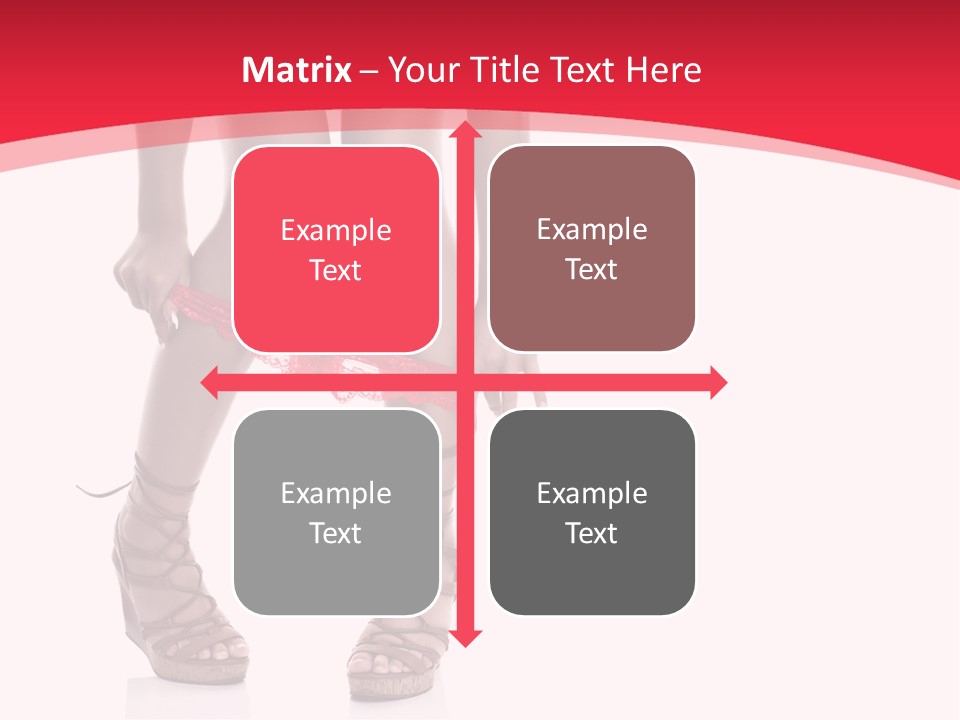 Shoes White Female PowerPoint Template