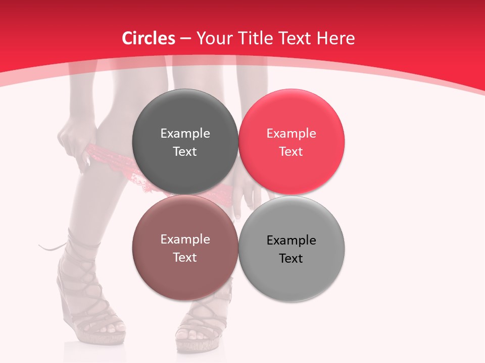 Shoes White Female PowerPoint Template