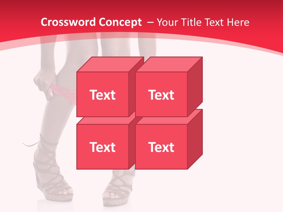 Shoes White Female PowerPoint Template