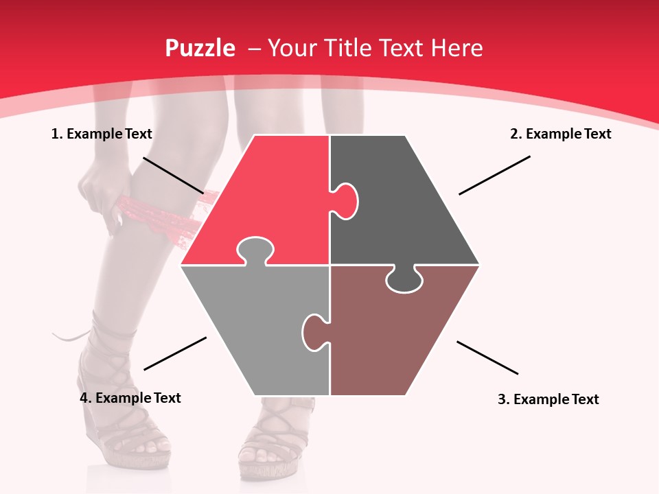 Shoes White Female PowerPoint Template