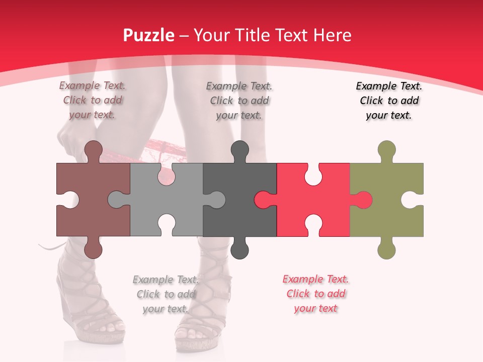 Shoes White Female PowerPoint Template