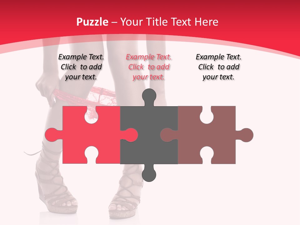 Shoes White Female PowerPoint Template