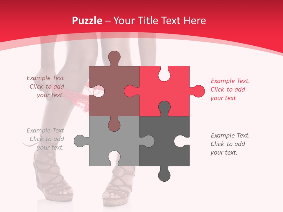 Shoes White Female PowerPoint Template