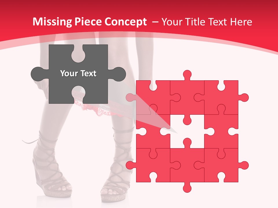 Shoes White Female PowerPoint Template