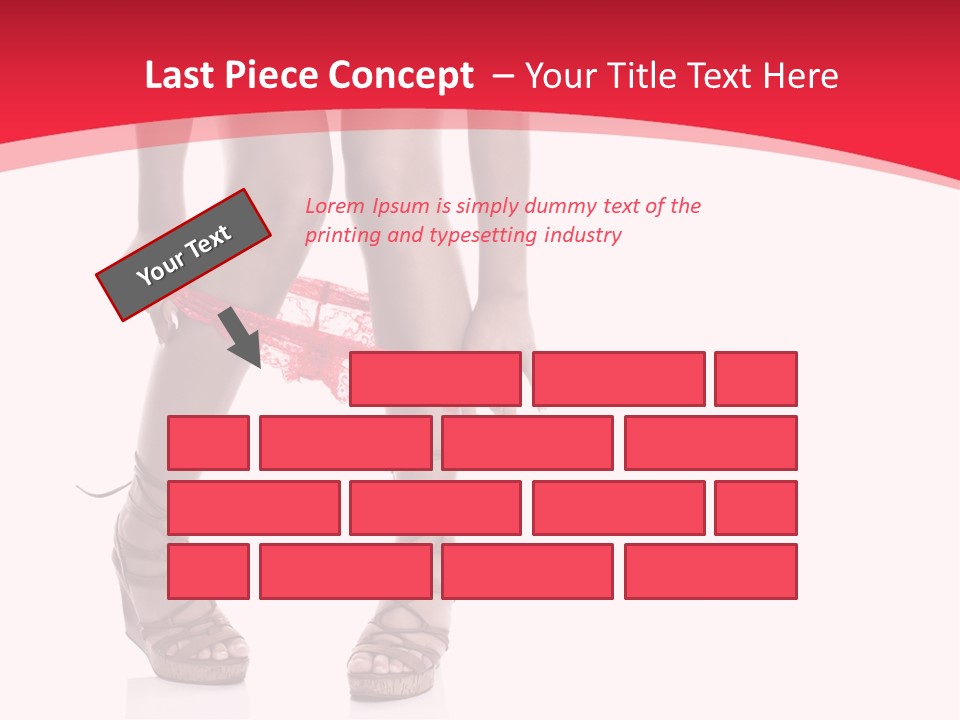 Shoes White Female PowerPoint Template
