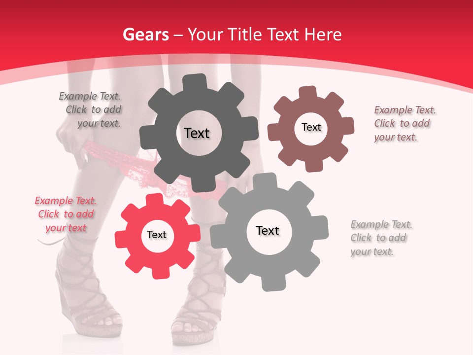 Shoes White Female PowerPoint Template