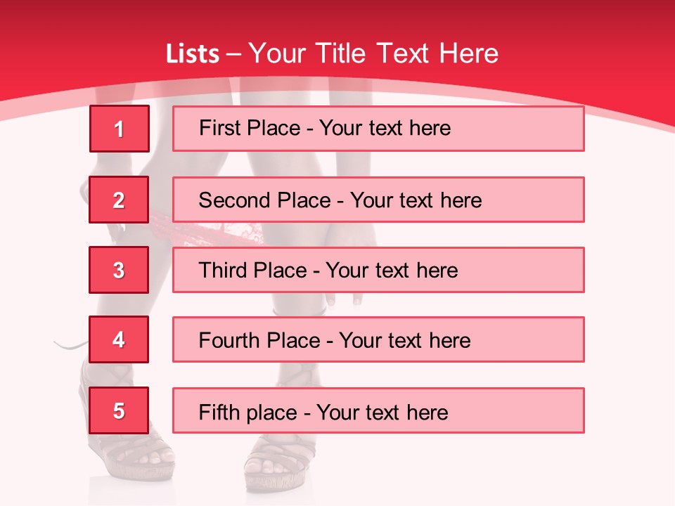 Shoes White Female PowerPoint Template