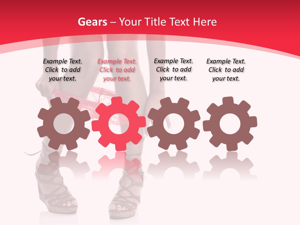 Shoes White Female PowerPoint Template