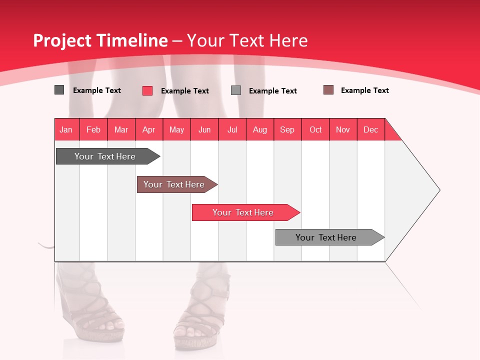 Shoes White Female PowerPoint Template