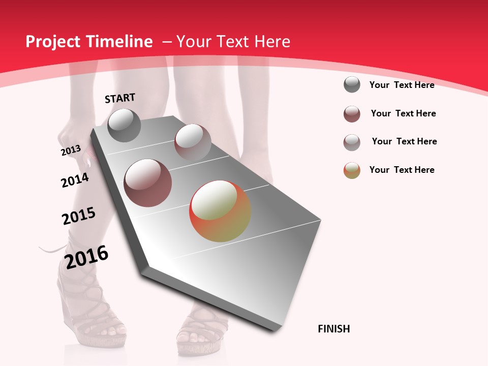 Shoes White Female PowerPoint Template